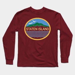 The Borough flag of Staten Island Long Sleeve T-Shirt